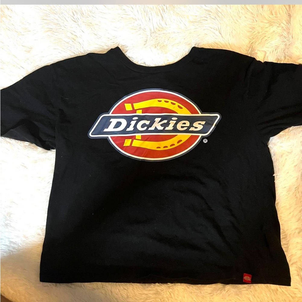 Women’s Dickies Black Cotton Tee with Logo